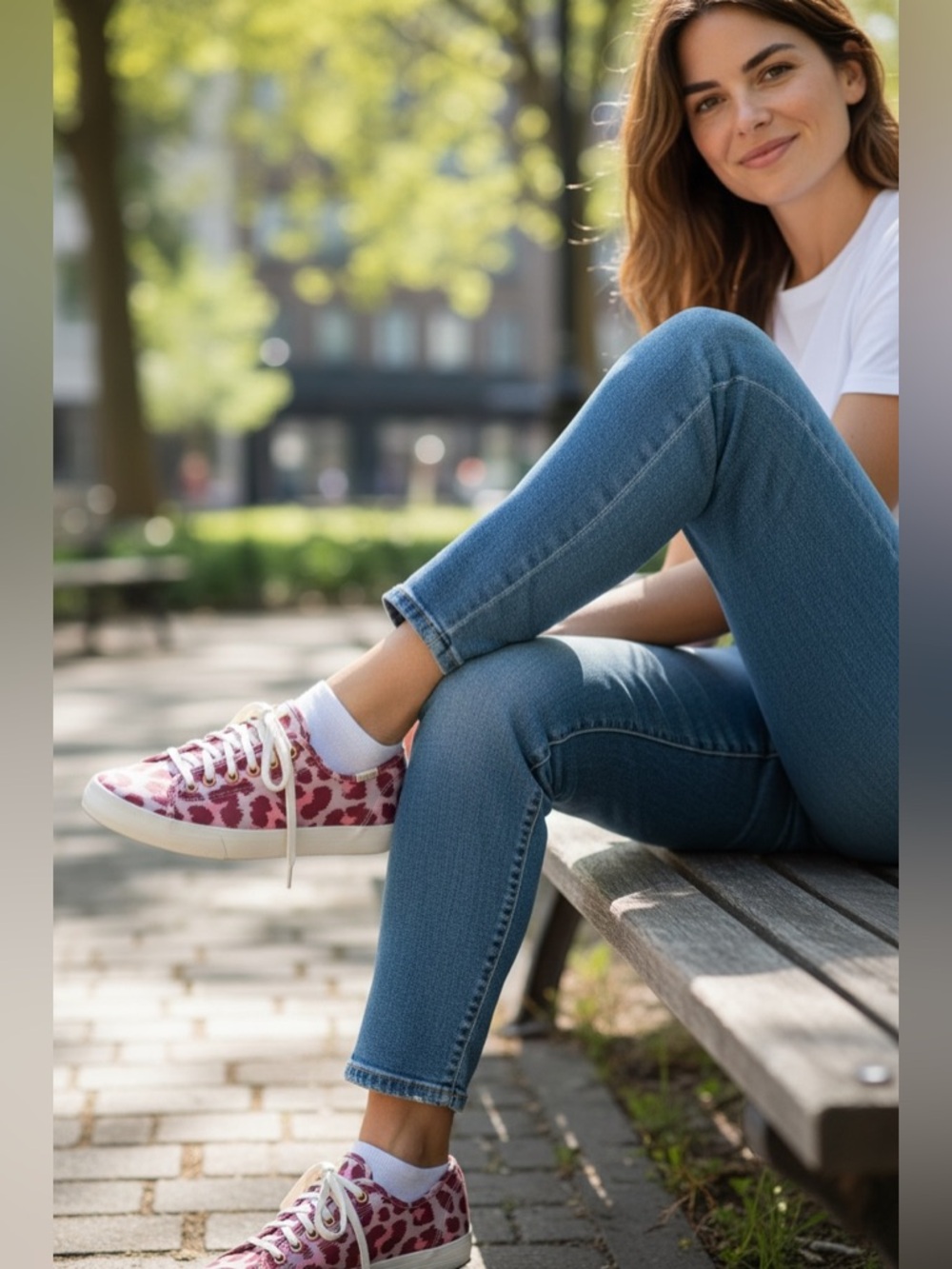 Keds x Kate Spade Kickstart Leopard Satin Sneakers Size 6
